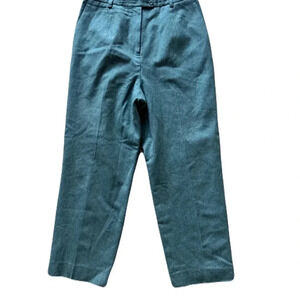 Women's Pendleton Wool Teal Work Trousers Business Casual Pants Size Small